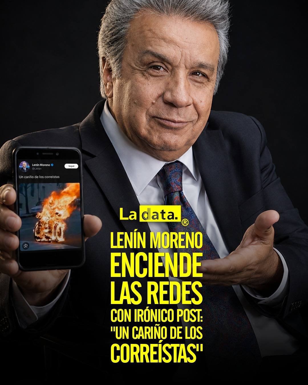 @ladataec 👈 #ladata #TendenciaPolítica #LenínMoreno #RafaelCorrea