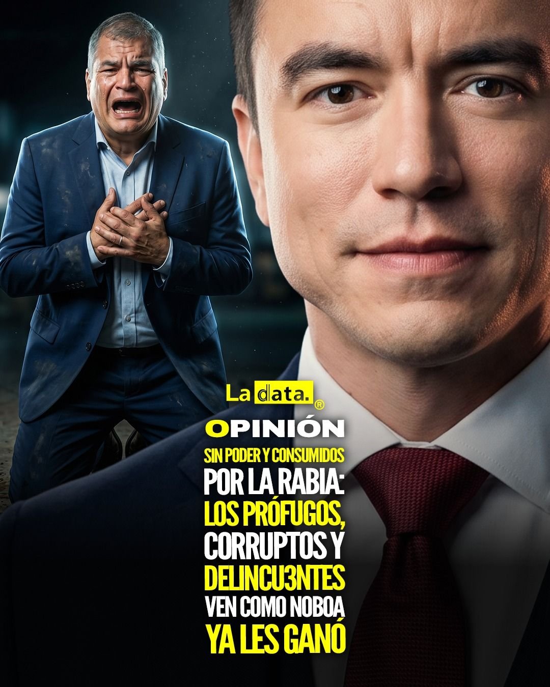 @ladataec 👈 #ladata #TendenciaPolítica #RafaelCorrea #VivianaVeloz