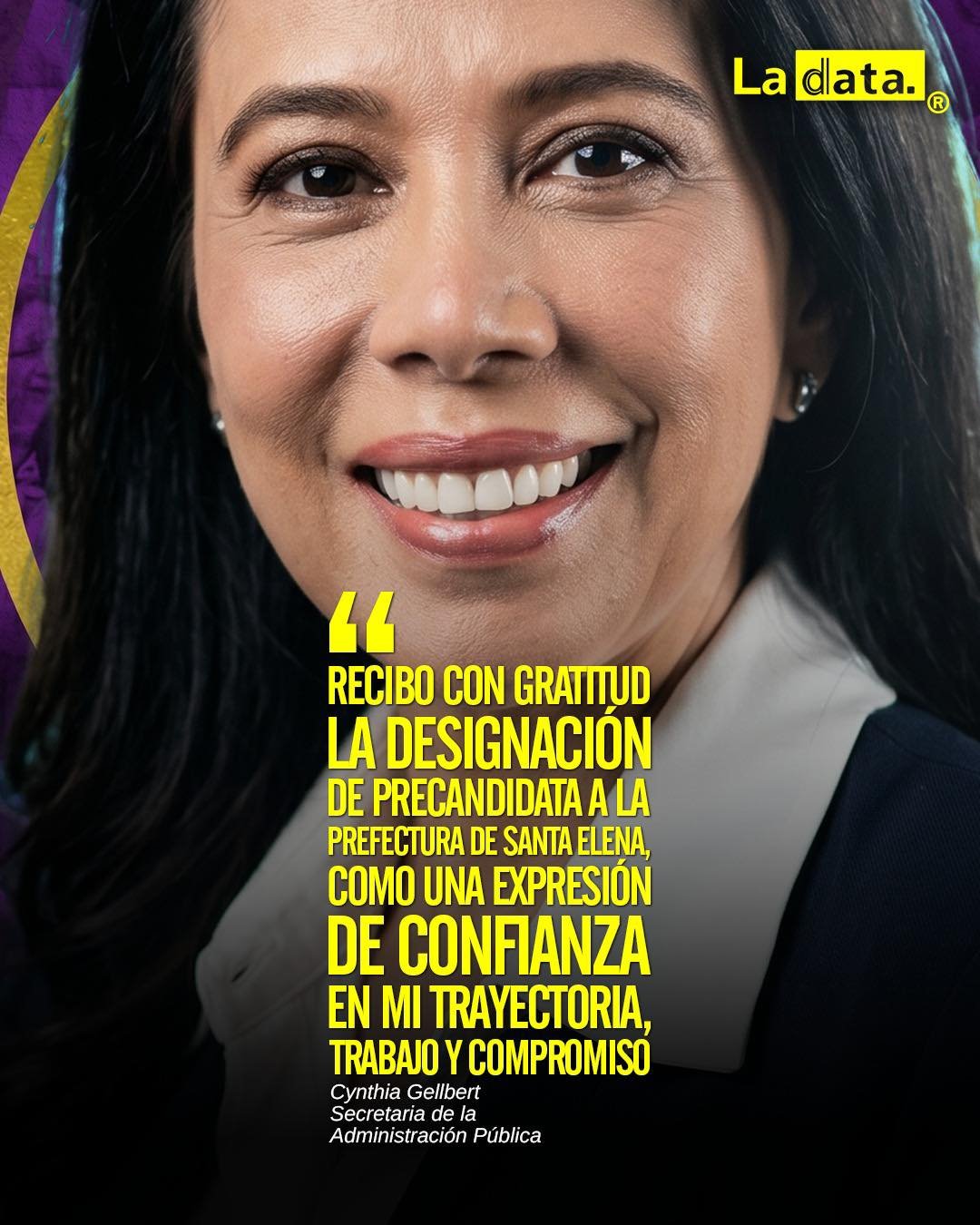 @ladataec👈 #ladata #TendenciaPolítica #SantaElena #Prefectura #CynthiaGellbert