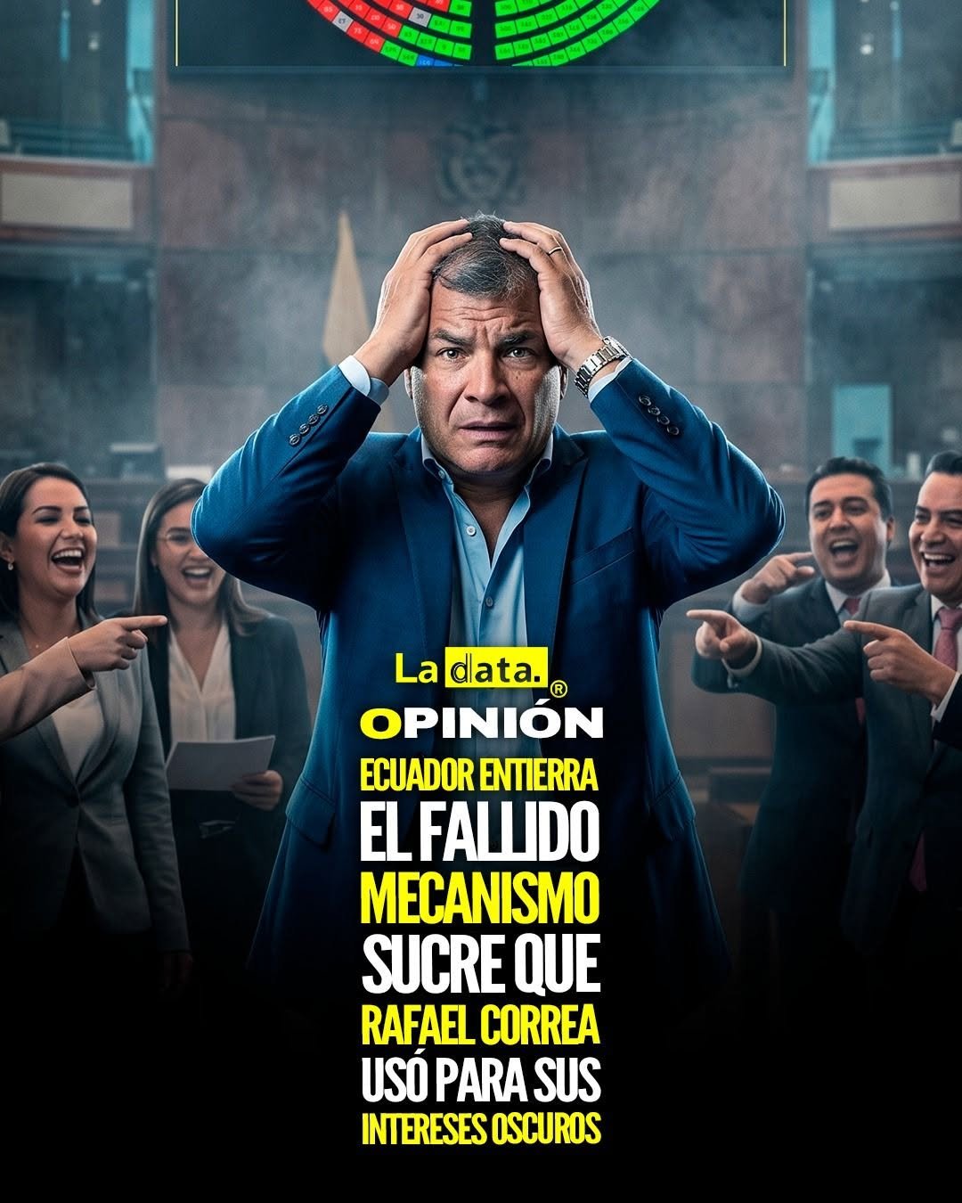 @ladataec 👈 #ladata #TendenciaPolítica #SistemaSucre #RafaelCorrea