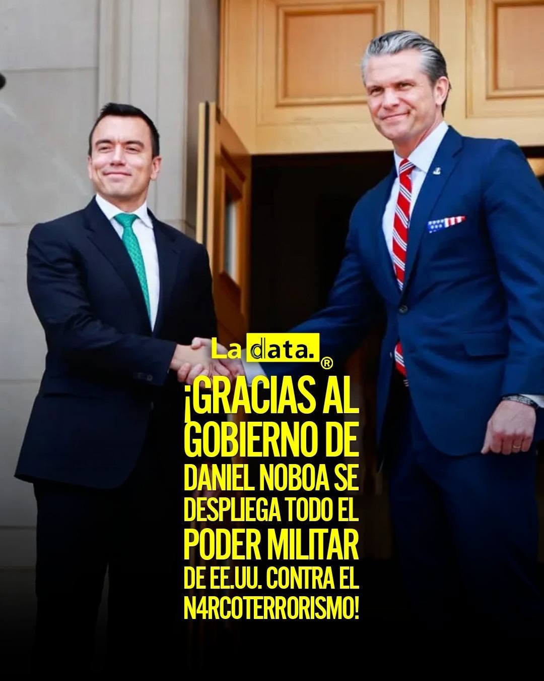 @ladataec👈 #LaData #TendenciaPolítica #DanielNoboa #EEUU