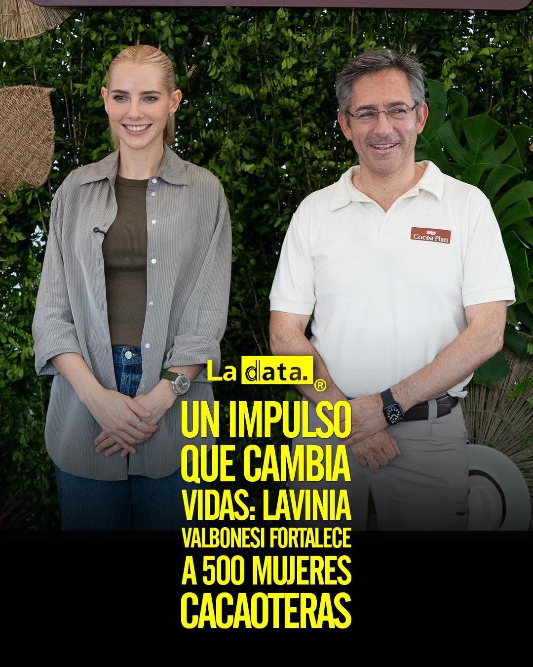@ladataec 👈 #ladata #TendenciaPolítica #LaviniaValbonesi #FundaciónANA  #MujeresCacaoteras