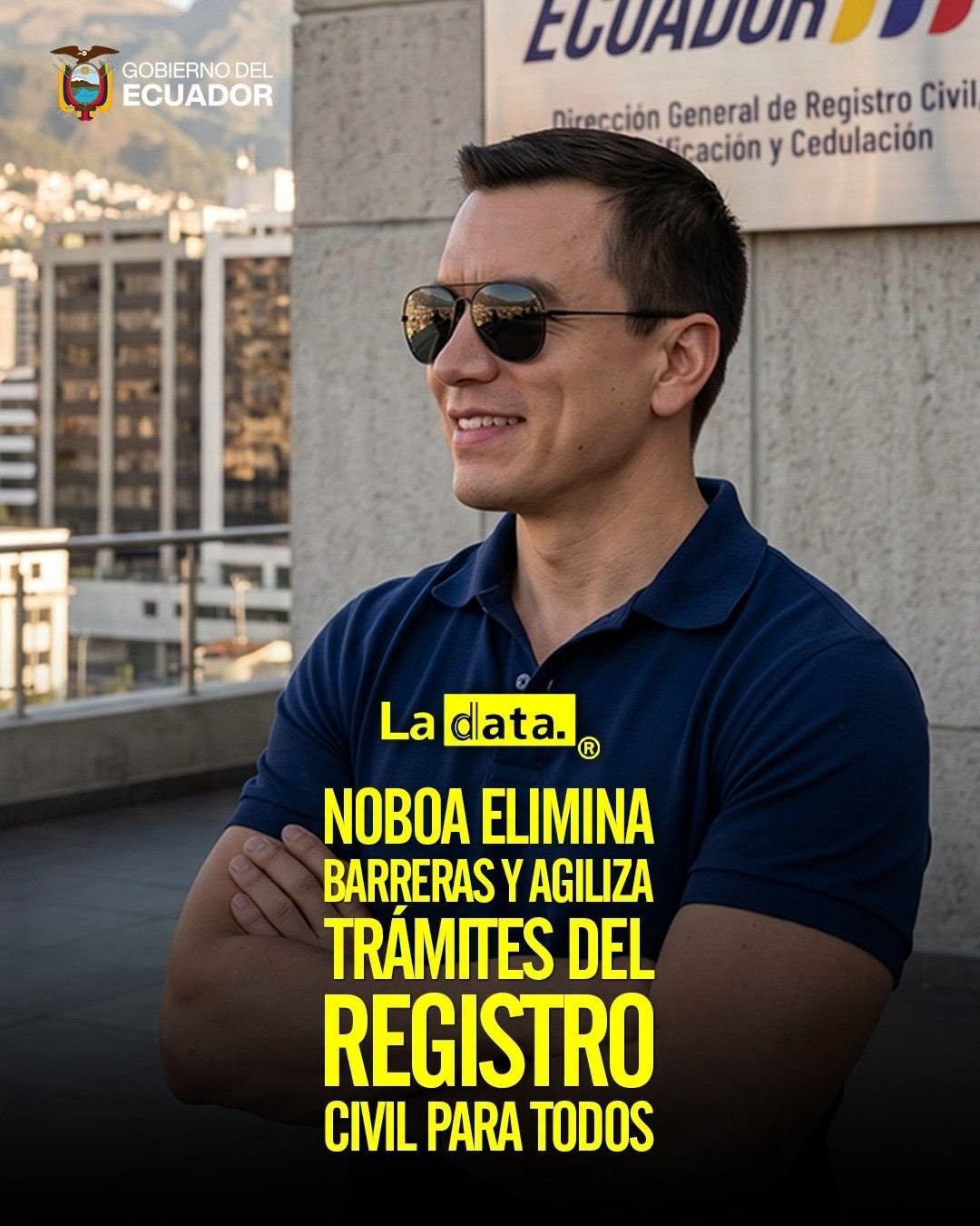 @ladataec👈 #ladata #TendenciaPolítica #DanielNoboa #RegistroCivil