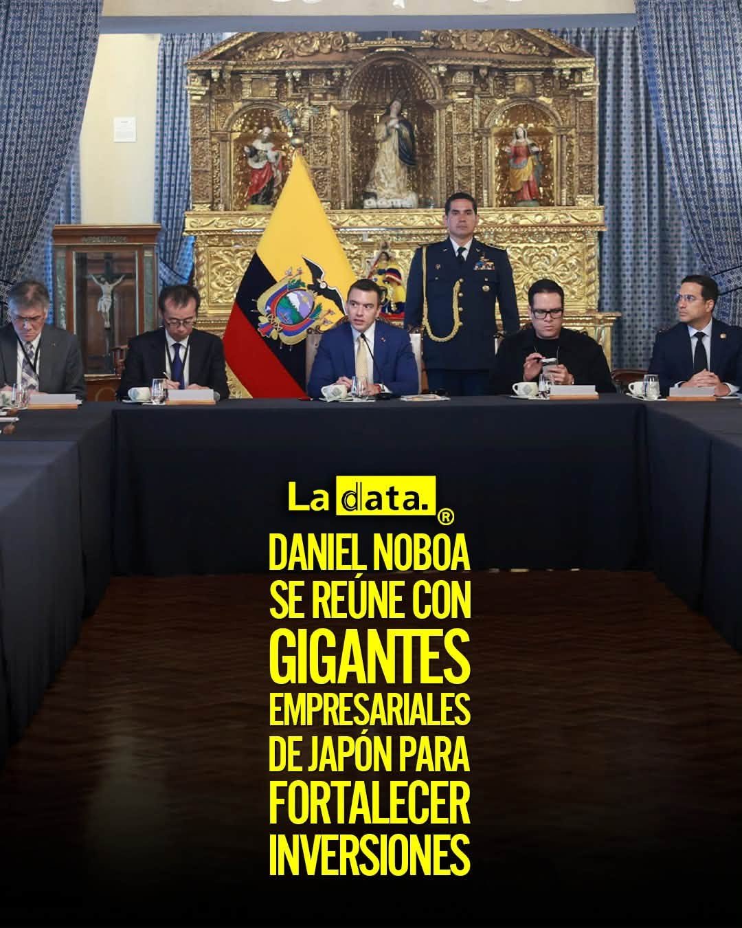 @ladataec👈 #LaData #TendenciaPolitica #DanielNoboa #Japon