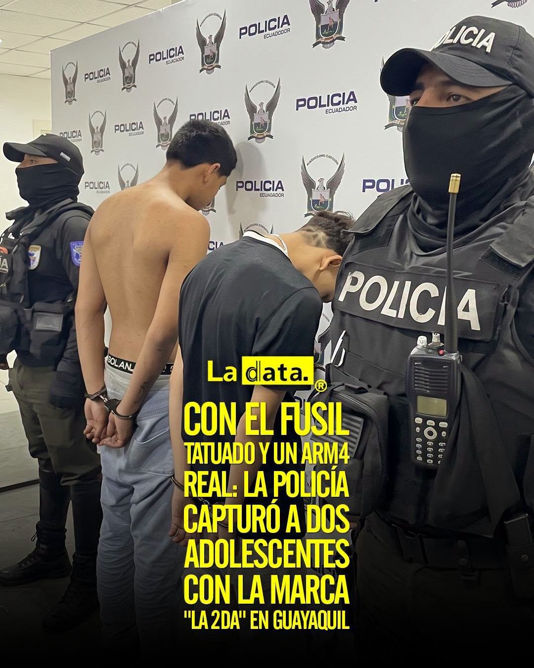@ladataec 👈 ‎ ‎#ladata #TendenciaPolítica #PolicíaNacional #Guayaquil