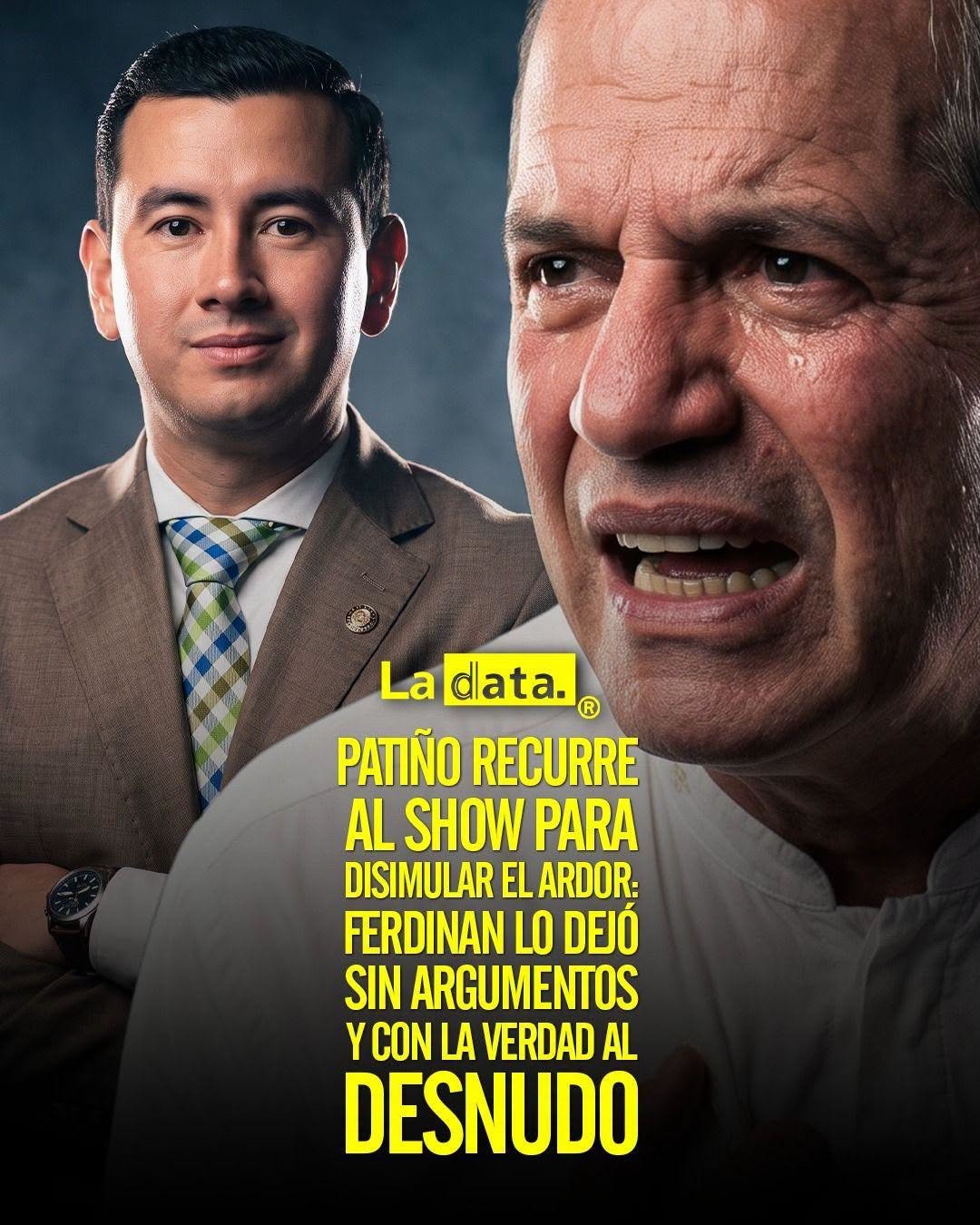 @ladataec 👈 ‎ ‎#ladata #TendenciaPolítica #RicardoPatiño #Correísmo