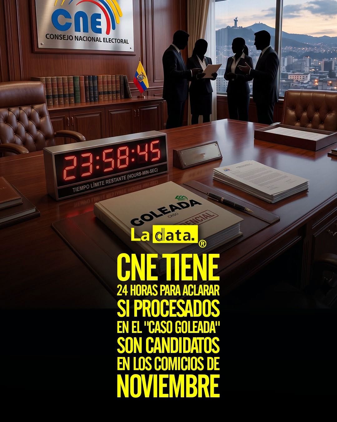 @ladataec  #ladata #TendenciaPolítica #CNE #CasoGoleada