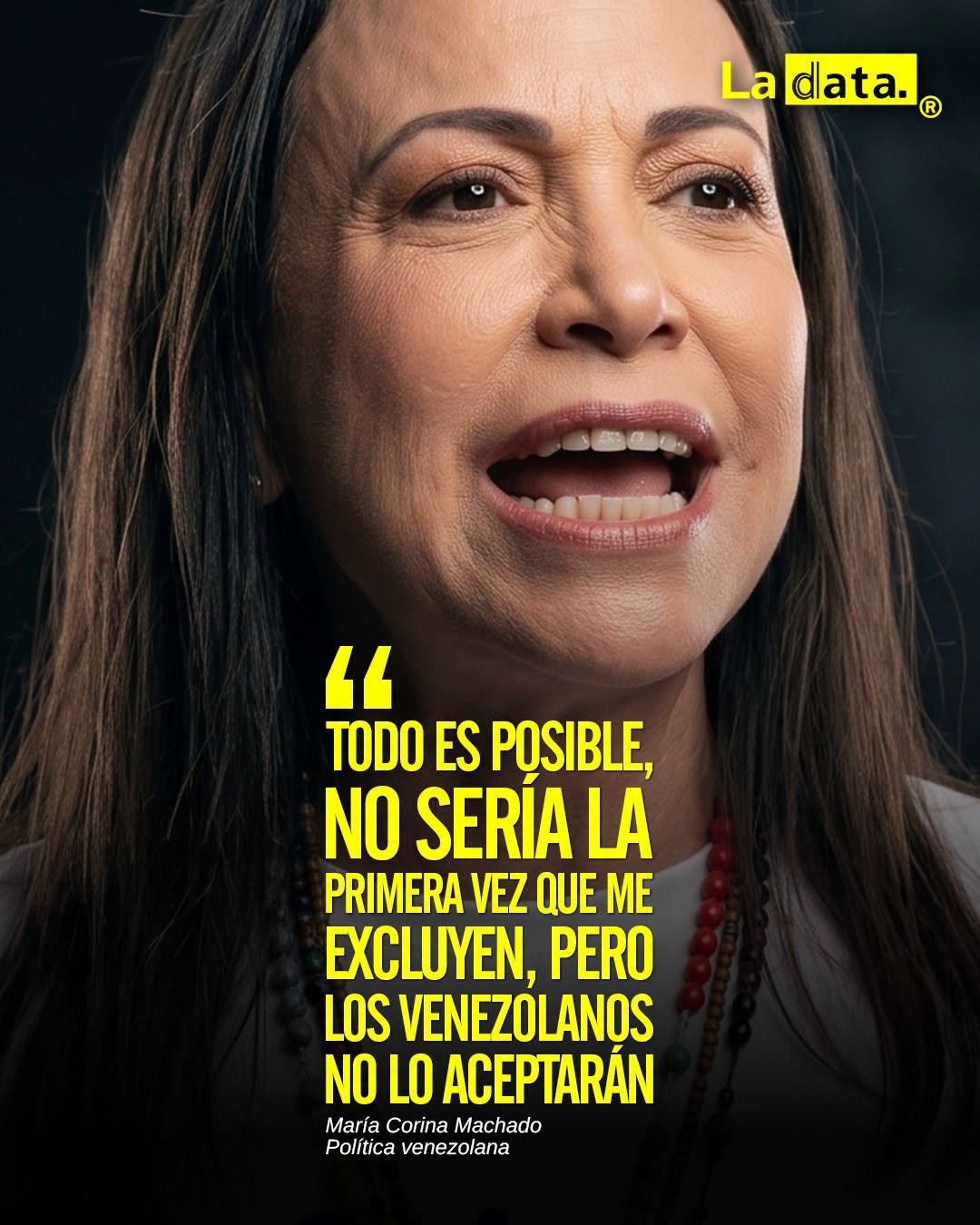 @ladataec 👈 #LaData #TendenciaPolítica #MariaCorinaMachado #Elecciones