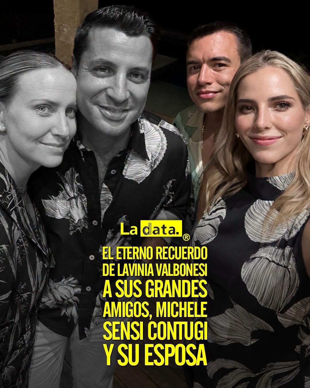 @ladataec 👈 ‎ ‎#ladata #TendenciaPolítica #LaviniaValbonesi #DanielNoboa
