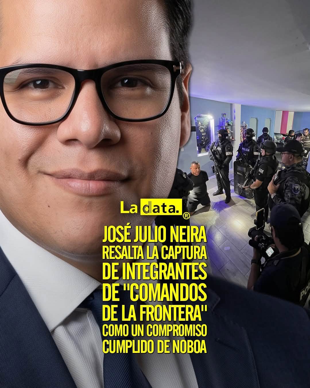 @ladataec 👈 ‎ ‎#ladata #TendenciaPolítica #JoséNeira #Seguridad