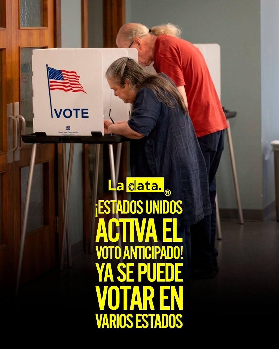 @ladataec👈 #LaData #TendenciaPolitica #EstadosUnidos #Elecciones #VotoAnticipado