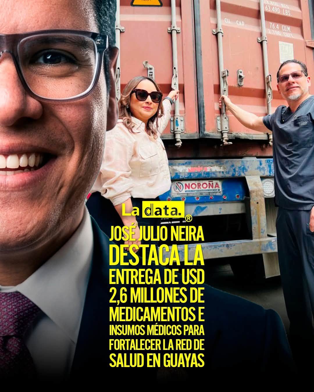 @ladataec 👈 ‎ ‎#ladata #TendenciaPolítica #JoséJulioNeira #Medicamentos
