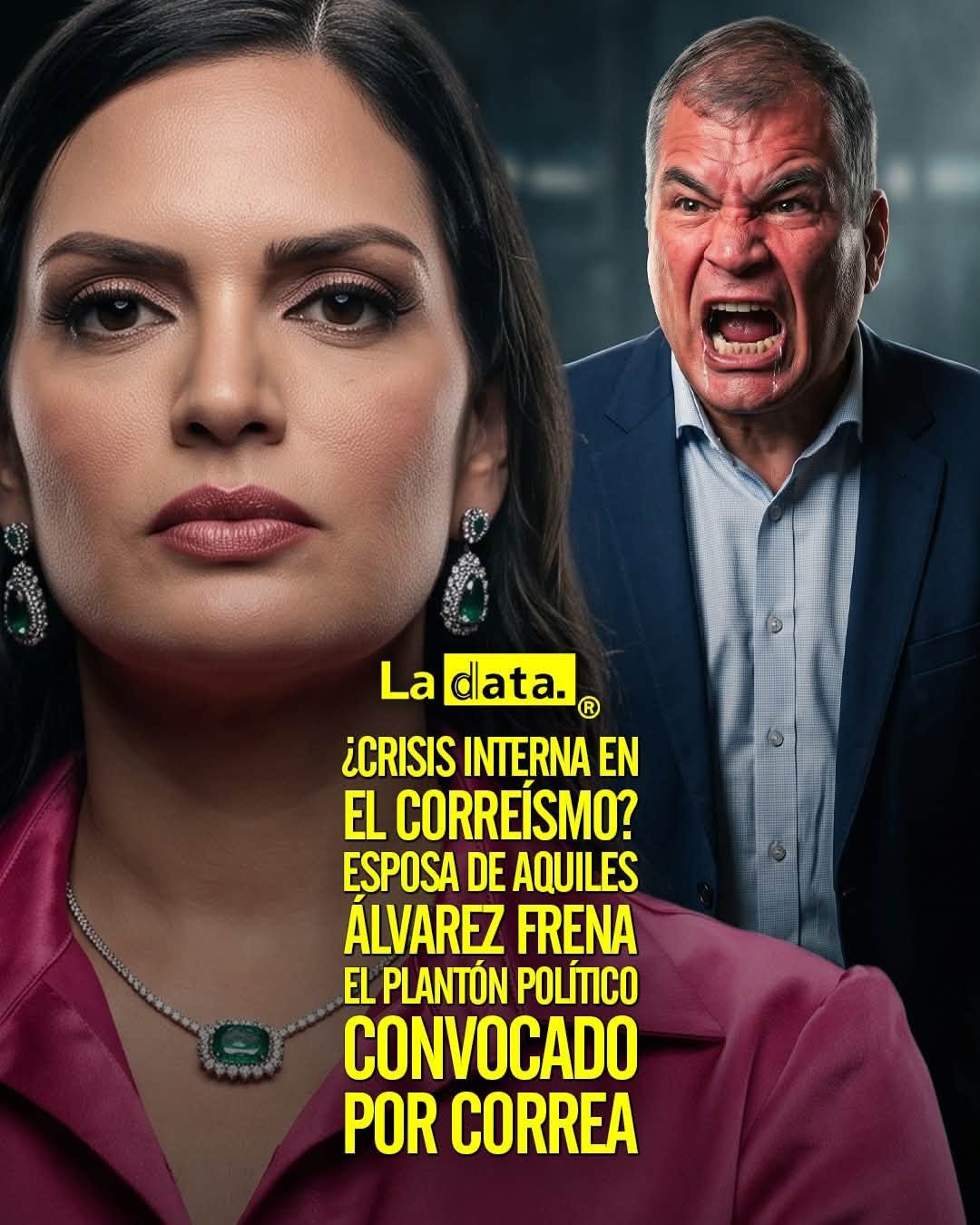 @ladataec 👈 ‎ ‎#ladata #TendenciaPolítica #FiorellaYcaza #RafaelCorrea