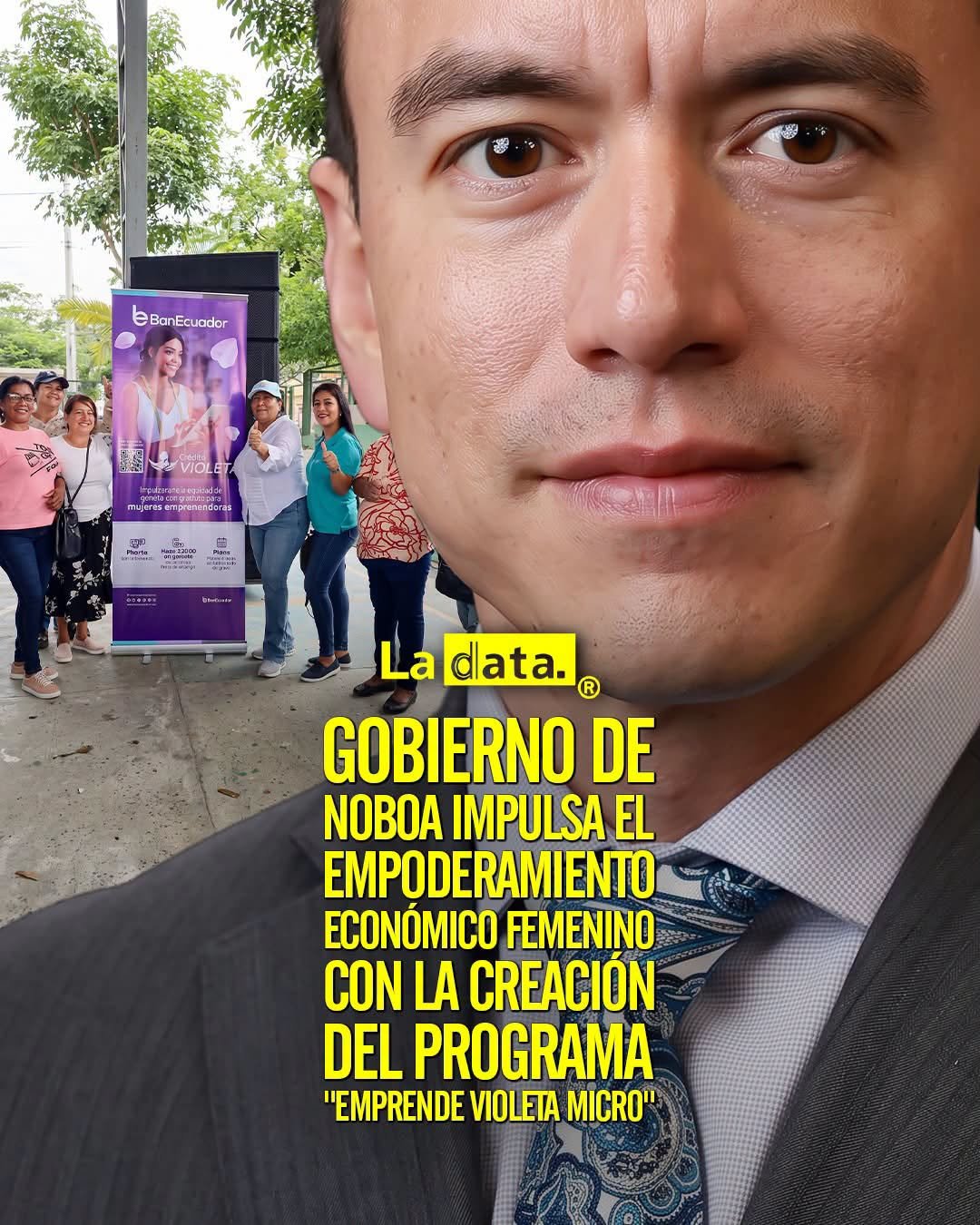 @ladataec 👈 ‎ ‎#ladata #TendenciaPolítica #DanielNoboa #Ecuador